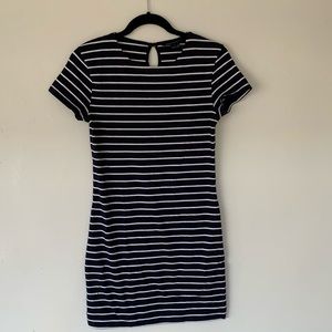 Stripped Navy Blue Dress